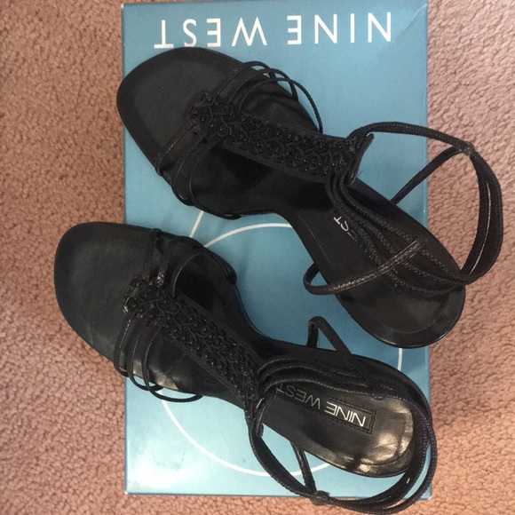 Nine West Fancy Black Sandals - Picture 2 of 4